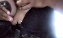 Amateurs perform a sexy dance routine with bent over poses and massage elements.