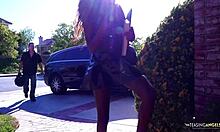 this ebony babe sucks cock with expert precision in group action