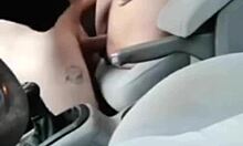 dogging wife sucking stranger's cock in car