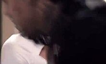 Boyfriend intensely fucking two girlfriends in anal threesome