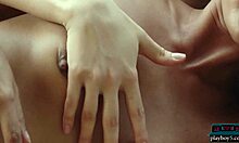 i messed up and said kay jay and magen hana are my petite lesbian girlfriends undressing each other in lingerie for playboy