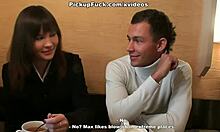 Girl Shows Tits And Sucks Dick In A Cafe