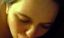 My NEW WIFE SUCKING MY DICK in our amateur video.