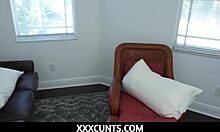 Sadie Pop teases stepfather with handjob and blowjob