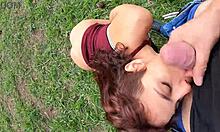 Latina Goddess Enjoys Quick Park Encounter with Natural Tits