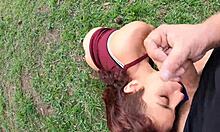 Latina Goddess Enjoys Quick Park Encounter with Natural Tits