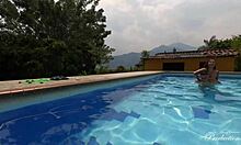 i swim naked in pool seduce step cousin fuck him