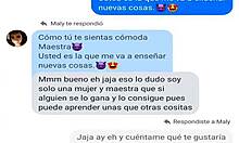 Maly Mendoza convinces her teacher for intimate masturbation session