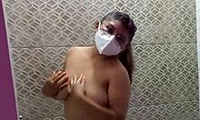 i shower after shooting homemade porn in the hotel, my pussy ready for another intense fuck.