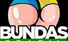 ariella ferraz moans in intense anal with cartoon