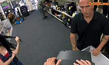 Latina babe twat screwed at pawnshop