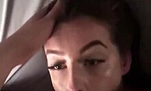 Wife Receives Face Fuck with Huge Cock and Messy Facial