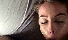 Wife Receives Face Fuck with Huge Cock and Messy Facial