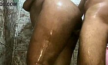 I came on my aunt's big tits during our steamy bath, feeling intense orgasm