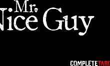 Kinky brunette in glasses sucks cock with extreme deepthroat