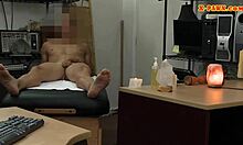 asian babe spied on by pawn keeper