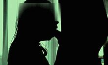 girlfriend gives nice blowjob with friend