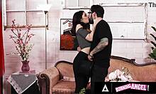 naughty petite jane wilde deepthroats monster cock before rough pussy fucking