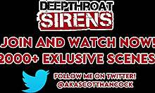 tender ally brooks, mascara runnin', gives sloppy blowjob before lunch