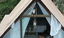 girlfriend gives nice blowjob with friend