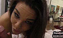 Cute Babe Wanks Oiled POV Dick!