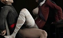 kure karure riding muscular bodybuilder's cock, moaning and spanking 😍