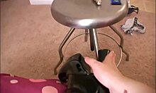 Brunette Shows Tight Slit