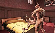 Elie gets fucked by the old ghoul in Fallout 4!