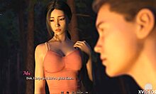 she boldly exposes her big tits in close-up, horny and slutty teen wants attention