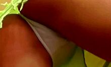 Blonde Babe Teases Dildo with Big Tits