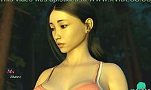 she boldly exposes her big tits in close-up, horny and slutty teen wants attention