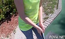 watch this cute teen sucking cock in pov blowjob?