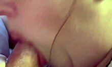 Blonde babe sucks huge cock before intense ass fucking