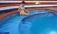 Nothing like pool afternoon oral and fuck with stepsister.