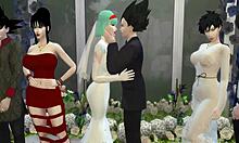 Bulma Blackmailed and Assfucked by Blacks on Wedding Day