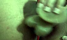 does she enjoy inserting her dildo into her ass?