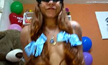 Stepfather Teaches Game Riding Cock Smeared With Cum