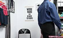 Oh No, Lilly Bell Caught and Rammed by Mall Cop!