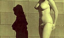 Hey, check this vintage amateur stripper caught off guard by a sneaky burglar! 😲