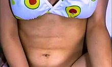 Sexy mother-in-law surprises stepdaughter with lingerie in guest room