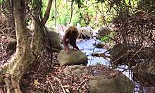 Nina Rivera Sucks Don's Monster Cock by the Riverside in Casual Encounter