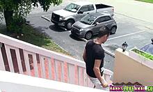 renee roulette swallows tylers huge cock deep in her throat, it's massive