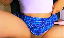 My roommate's tight petite friend complained about the noise while I fucked my girlfriend