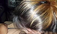 Young Amateur Sucking in a Truck