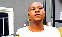 Woman inserts cucumber into her pussy at home for homemade pleasure