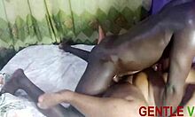 ebony teen riding fat african in doggystyle masturbation