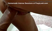 Homemade CREAMPIE in BATHROOM with HAIRY pussy