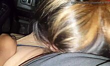 Young Amateur Sucking in a Truck