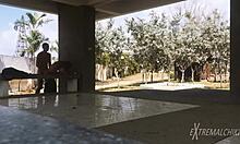 Wow! Twinks banging near football field!