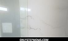 Busty inked milf Joanna Angel gets intensely fucked by her stepson in the steamy shower